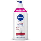 NIVEA Intense Healing Body Lotion Very Dry Itchy Skin, 33.8 Fl Oz Value
