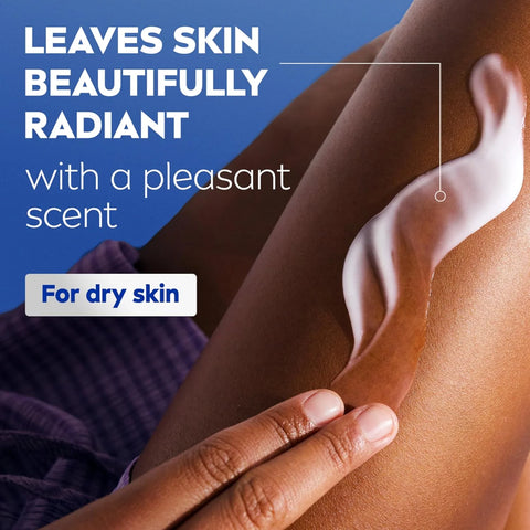 NIVEA Skin Firming Melanin Beauty Body Lotion with Q10 and Argan Oil, 16.9 Oz