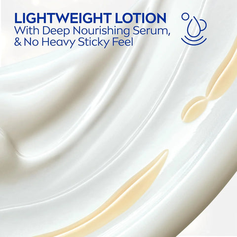 NIVEA Smooth Daily Moisture Body Lotion, Shea Butter 16.9 oz (Pack of 2)