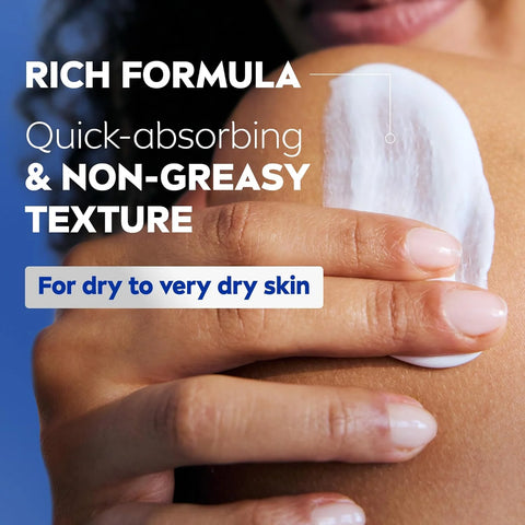 NIVEA Essentially Enriched Body Lotion, Very Dry Skin, Almond Oil, 16.9 Oz