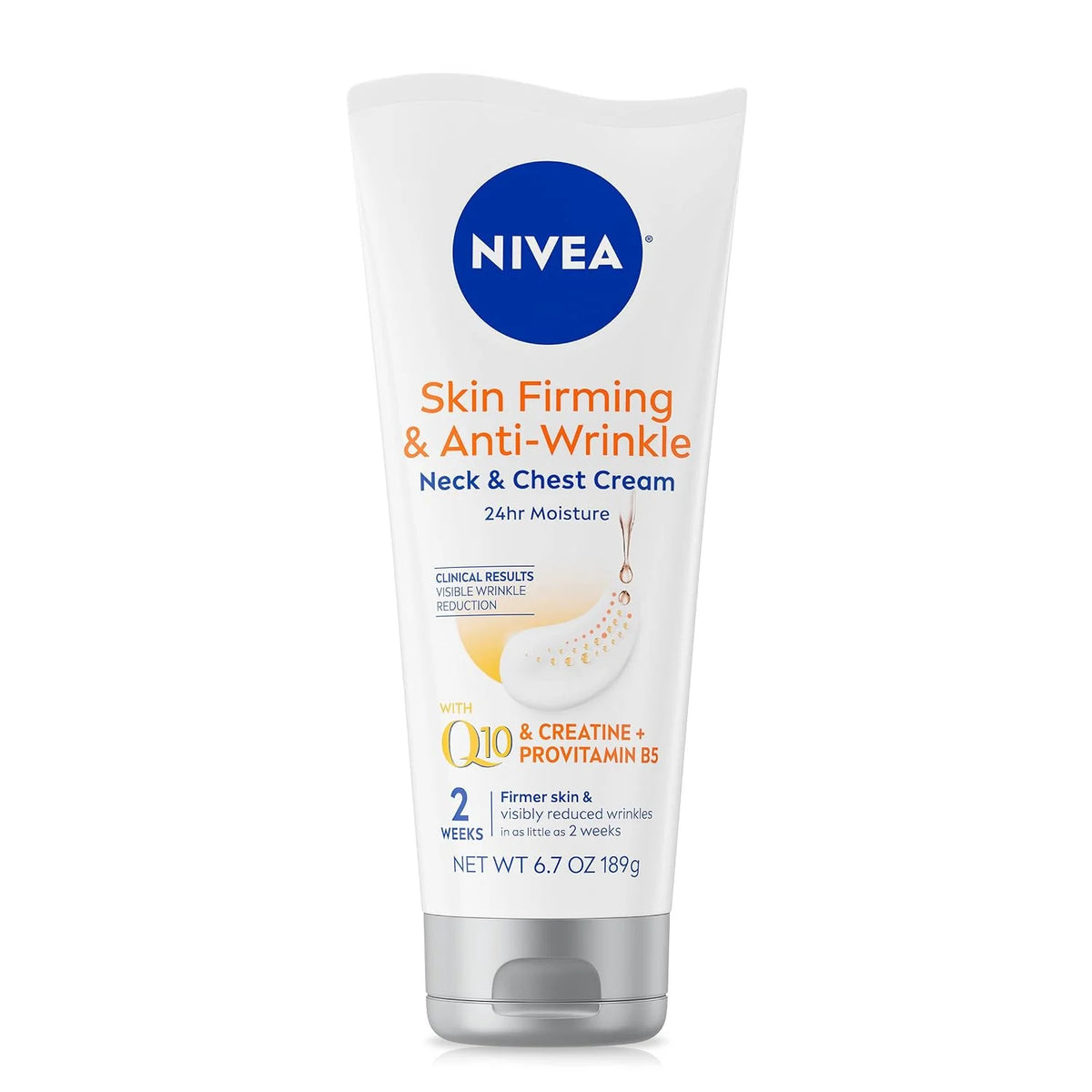 NIVEA Neck & Chest Firming Anti Wrinkle Cream with Q10, 6.7 Oz