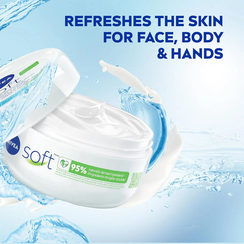 NIVEA Soft Moisturizing Creme 6.8 Ounce (Pack of 4)