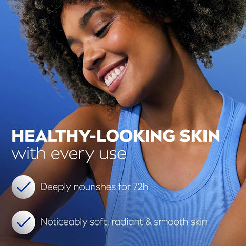 NIVEA Cocoa Butter Body Lotion for Dry Skin with Hyaluronic Acid, 16.9 Oz