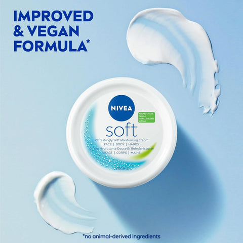NIVEA Soft Moisturizing Creme 6.8 Ounce (Pack of 4)