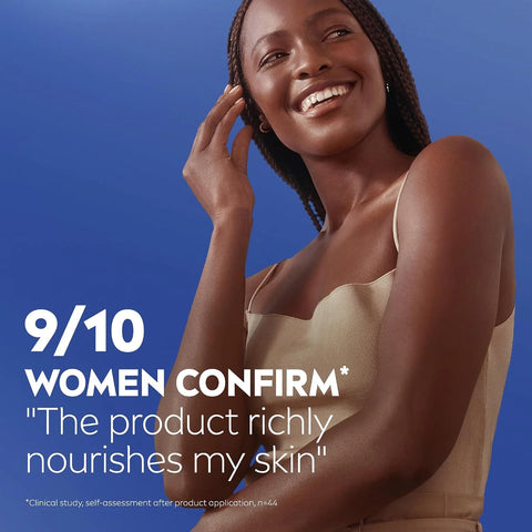 NIVEA Skin Care Set, Essentially Enriched Body Lotion Pack (2 x 16.9 Fl Oz) + Moisture Lip Care Lip Balm Set (4 x 0.17 Oz), Dermatologically Tested for Skin Compatibility