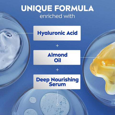 NIVEA Essentially Enriched Body Cream with Hyaluronic Acid, 13.5 Oz